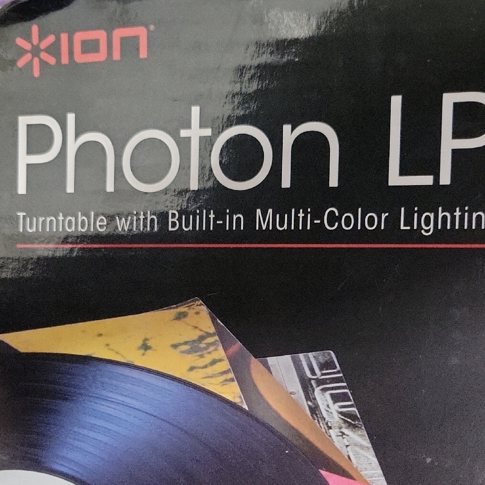 LP Turntable with Colorful LED Display - Picture 2 of 4